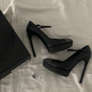 Saint Laurent Paris Black Mary Janes